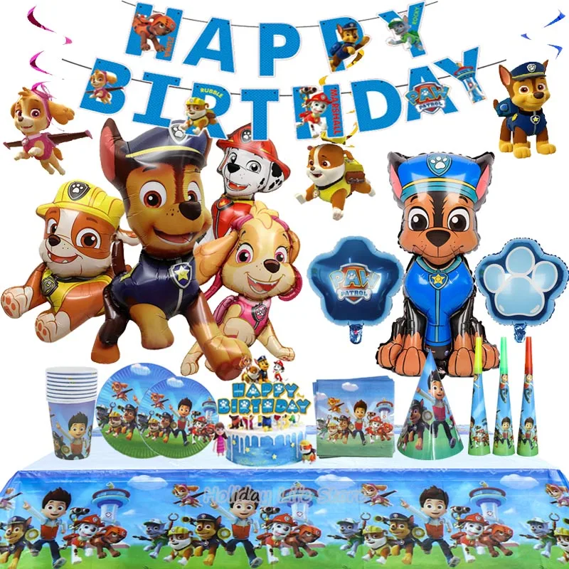 

Ryder Balloon Paw Patrol Birthday Party Decoration For Kids Boy Or Girl Birth Party Supplies Chase Skye Marshall Rubble Balloons