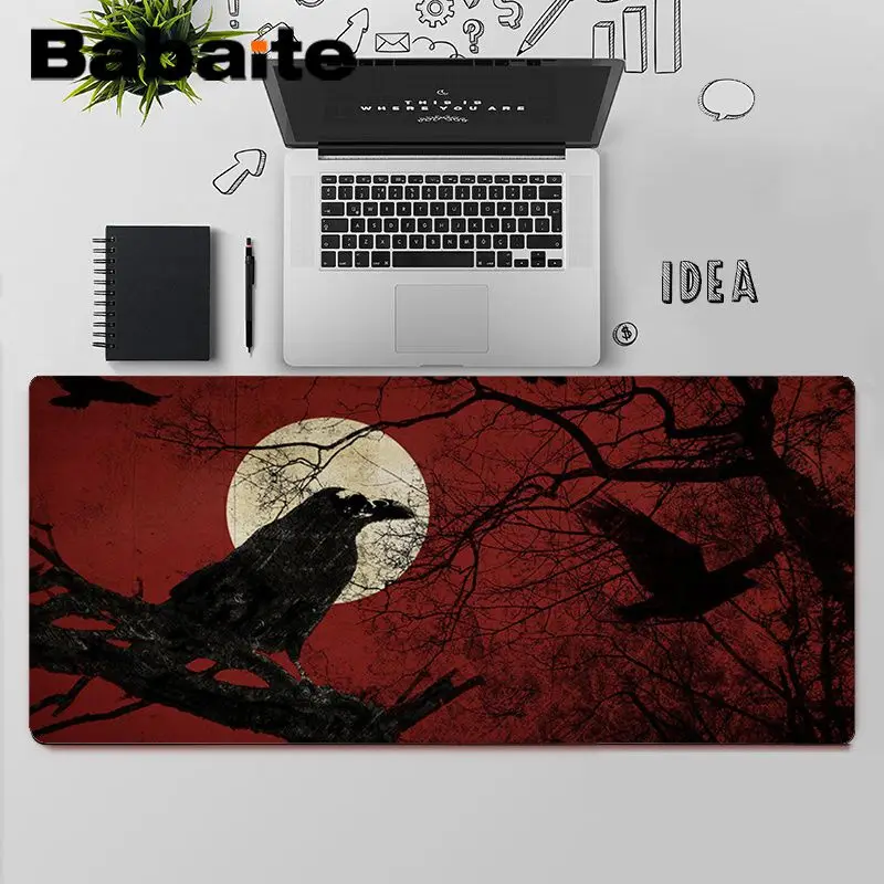 

Babaite Top Quality crow Laptop Computer Mousepad Free Shipping Large Mouse Pad Keyboards Mat