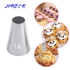 HMZCN # 1A большой размер круглый металлический торт крем украшение наконечник из нержавеющей стали Обледенение труб насадка Кондитерские инструменты выпечки