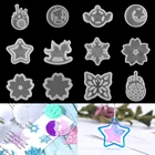 1 шт. Луна Звезда Единорог Снежинка бабочка формочка для силиконовой Подвески брелок формы для эпоксидной смолы для DIY Изготовление, поиск ювелирных изделий инструмент