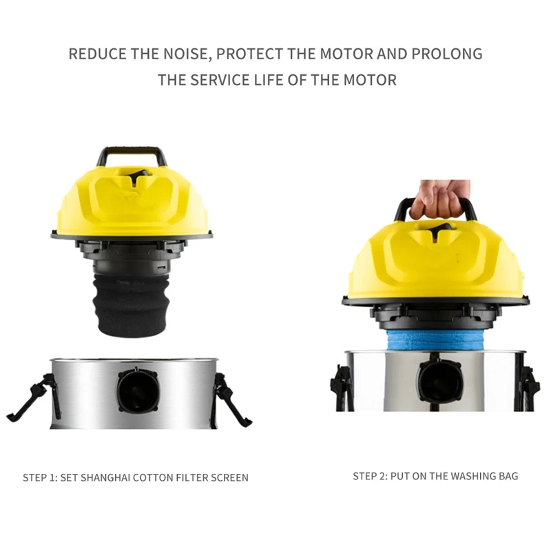 Текстильная цедильного мешка для Karcher MV1 WD1 WD2 WD3 SE4001 цедильный мешок пылесоса