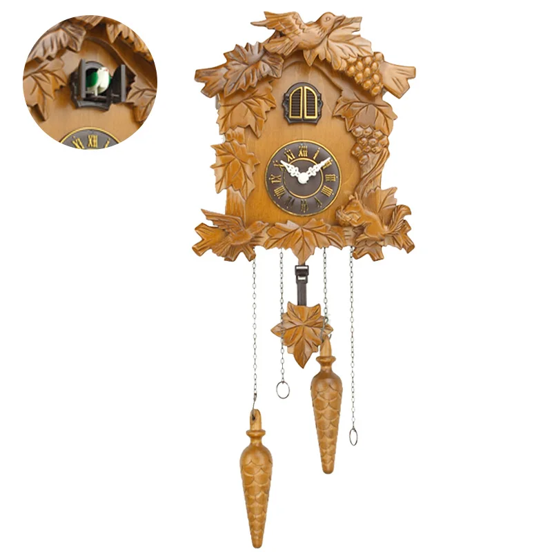 Новые Ретро часы с принтом Cuckoo настенные для гостиной будильником Птица