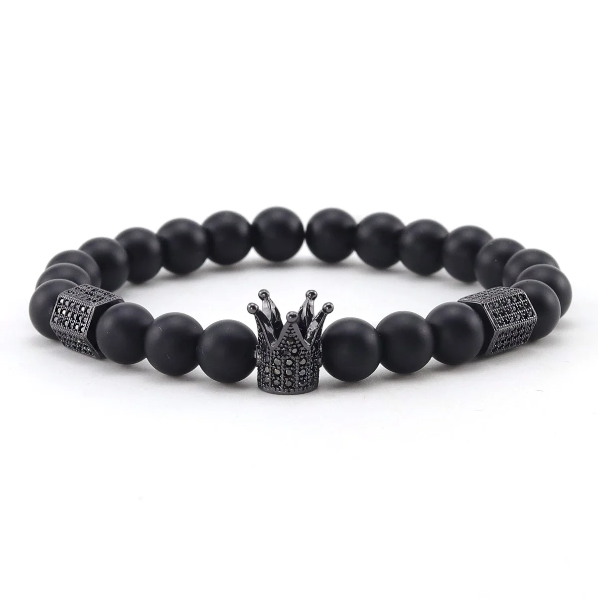 4 шт./компл. роскошный браслет из бусин на полиуретановом ремешке с пряжкой