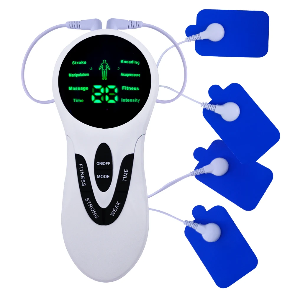 

8 Modes Tens Machine EMS Electronic Pulse Massager Electrical Nerve Muscle Stimulator Acupuncture Low Frequency Physiotherapy