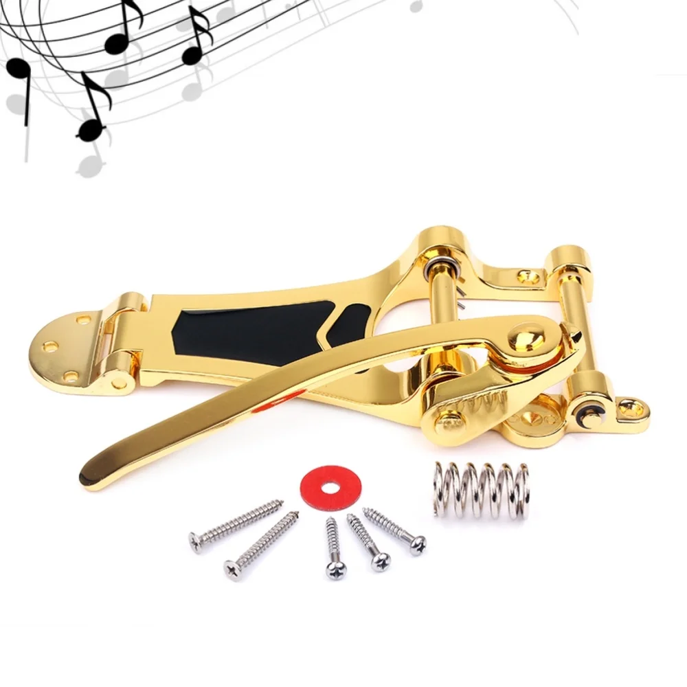 

Replacement Tremolo Vibrato Bridge Tailpiece Set for Electric Guitar (Golden)