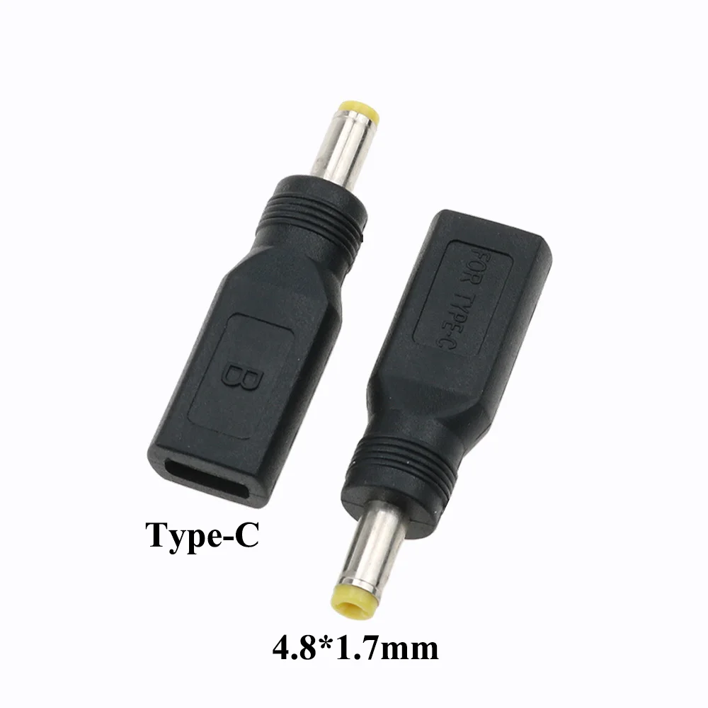 YuXi 5 5x2 1 мм/4 8*1 7 мм разъем мама к Micro USB Type C папа контактный питания постоянного тока