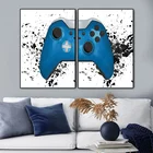 Современное украшение для спальни мальчика картина игровая консоль управление ручкой холст плакат печать Настенная картина для клуба комнаты домашний декор