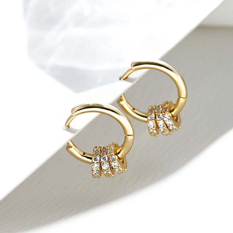 

Geometric Popular Earrings Stud Ear Cuff Ear Buckle Small Round Simple Earrings For Girls Women Earrings Charm Jewelry