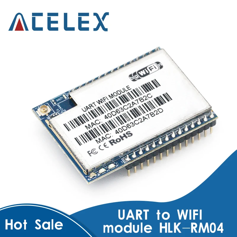 HLK RM04 воздушный последовательный Wi Fi двойной порт ethernet UART для модуля без