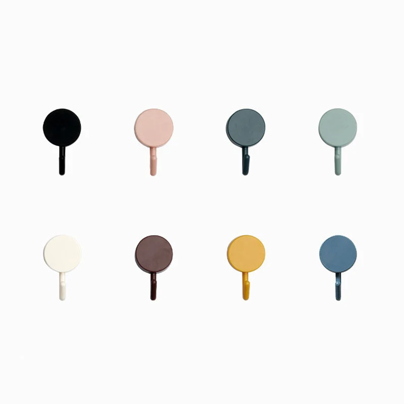 

10Pcs/set Powerful Nail-free Hooks Strong Adhesive Hooks Hanging Buckle Stickers Storage Hooks For Kitchen Bathroom Accessories