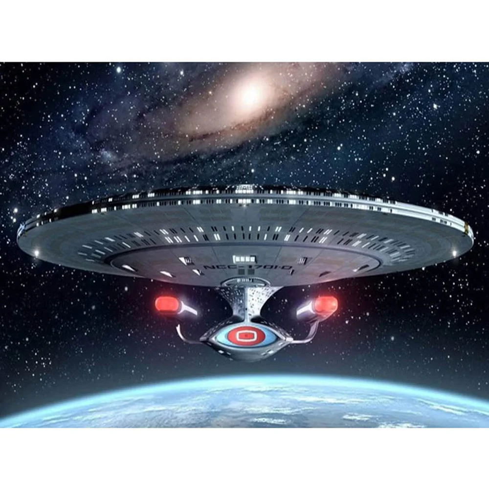 Алмазная живопись 5D &quotсделай сам&quot квадратная вышивка крестиком Звездный путь