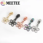 Meetee 20 шт. 5 # нейлоновая металлическая головка-пулер на молнии для куртки nylonzids сумка на молнии ремонтные комплекты DIY Швейные аксессуары