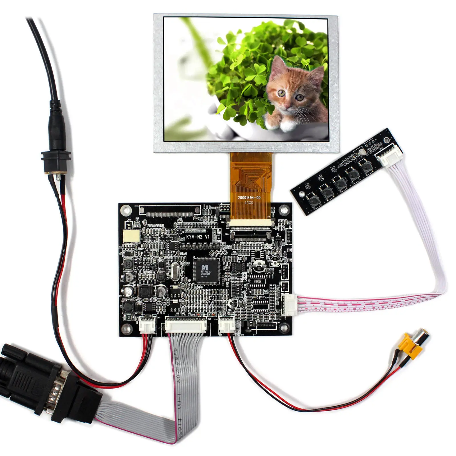 Latumab 5 6 дюймов ЖК панель AT056TN53 V3 + VGA AV контроллер плата 640 × 480 экран|ЖК-экраны и