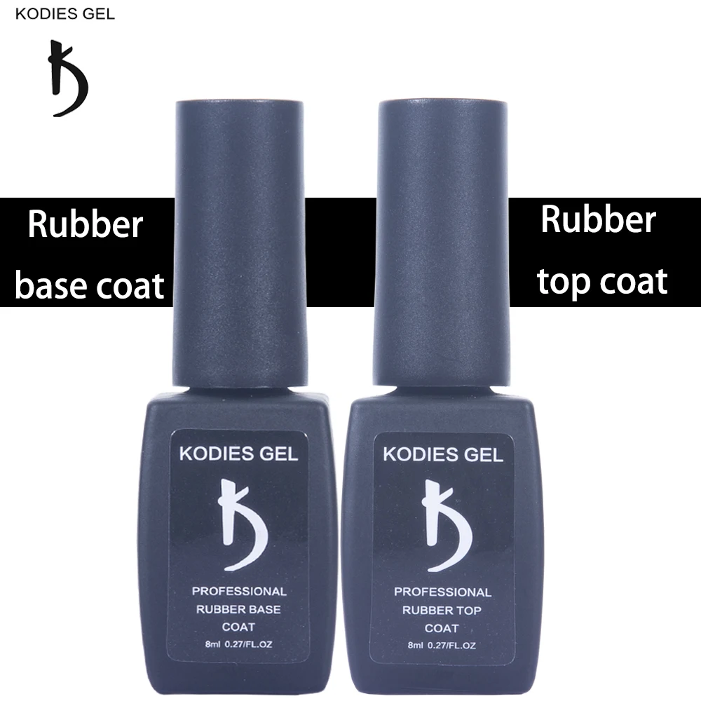 

KODIES GEL 8ml Nail Art Rubber Base for Nails Lasting UV Gel Primer Base Top Coat No Wipe Semi permanent Vernis Gelpolish Finish