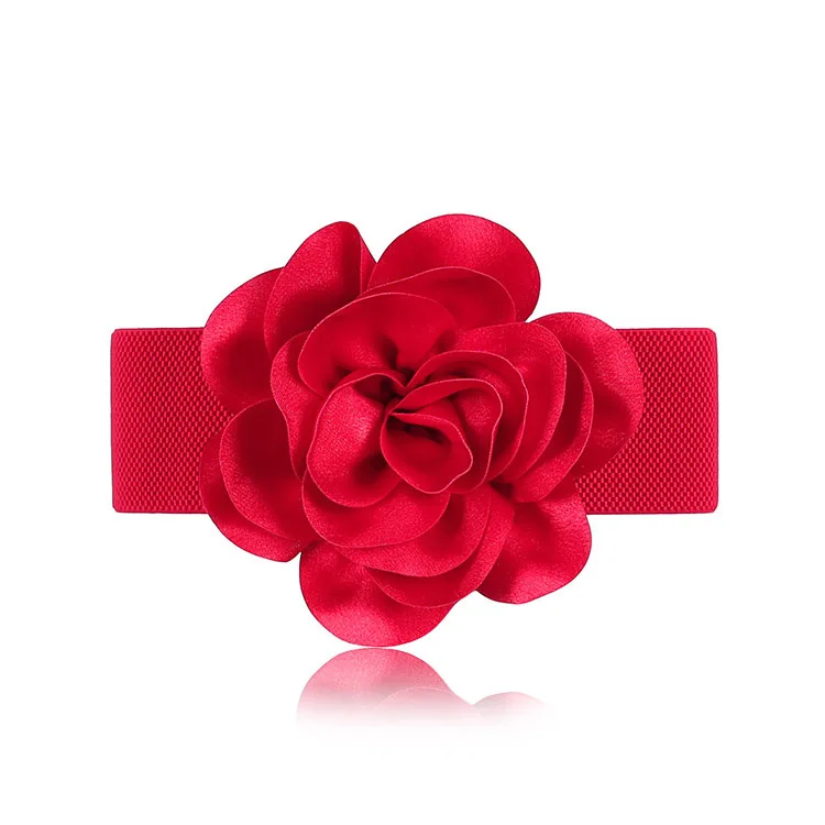 Роскошный Большой ленточный бант Kasure цветочный широкий пояс для женщин и девушек