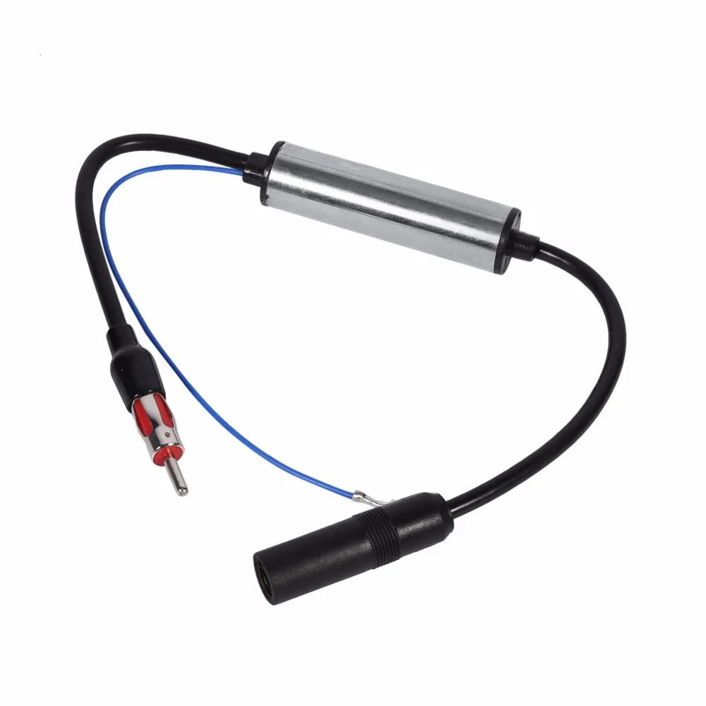 Автомобильная антенна радио усилитель сигнала в линию удлинитель FM сигнала|amplifier