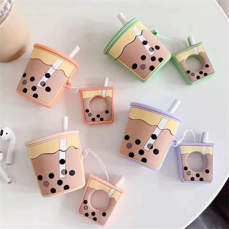 Креативная коробка для хранения в форме бутылки молочного чая силиконовый чехол