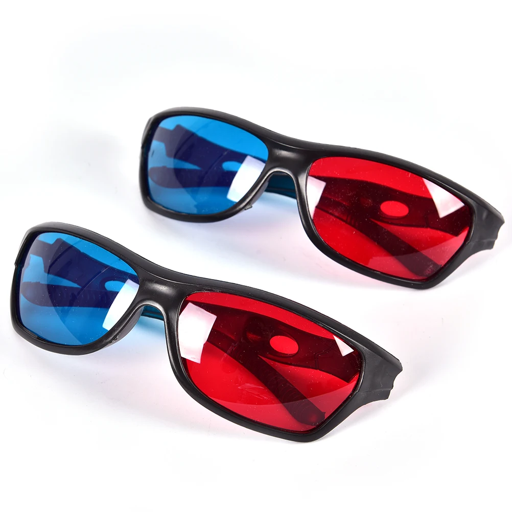 5 шт. черная рамка Универсальный 3D Пластик Стекло es/Oculos/красные синие голубой