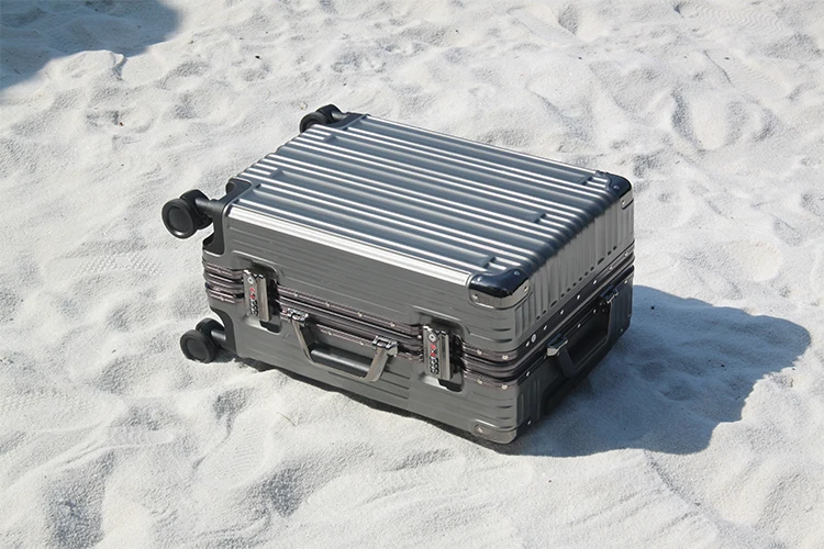 Чемодан на колесиках для мужчин и женщин винтажная Дорожная сумка из алюминия