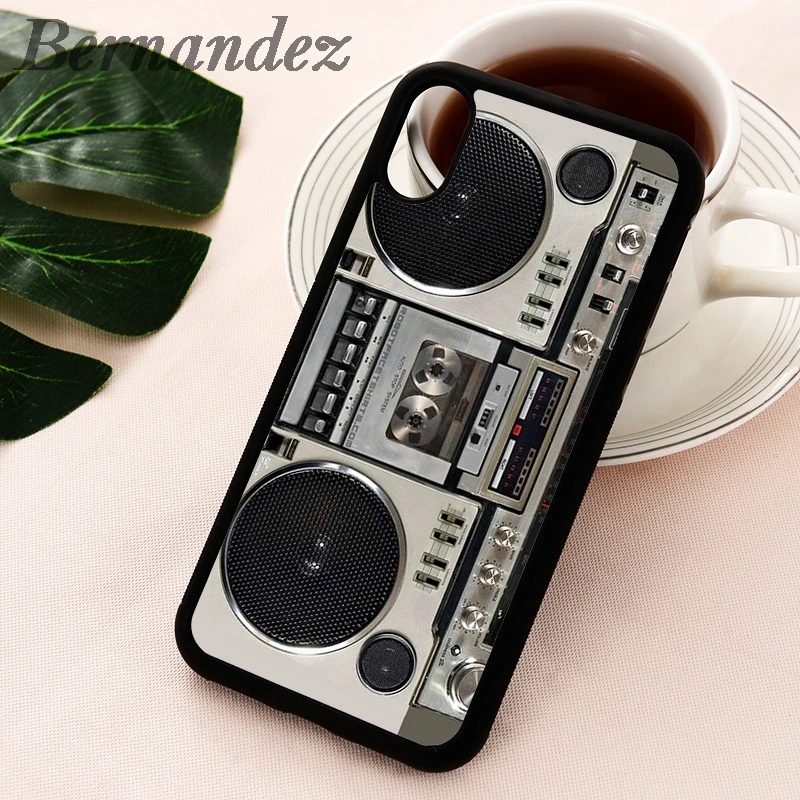 Винтажный Boombox Ghettoblaster bernanдес силиконовый чехол для телефона iPhone 5 5S 6 6S 7 8 plus X Xs 11 12