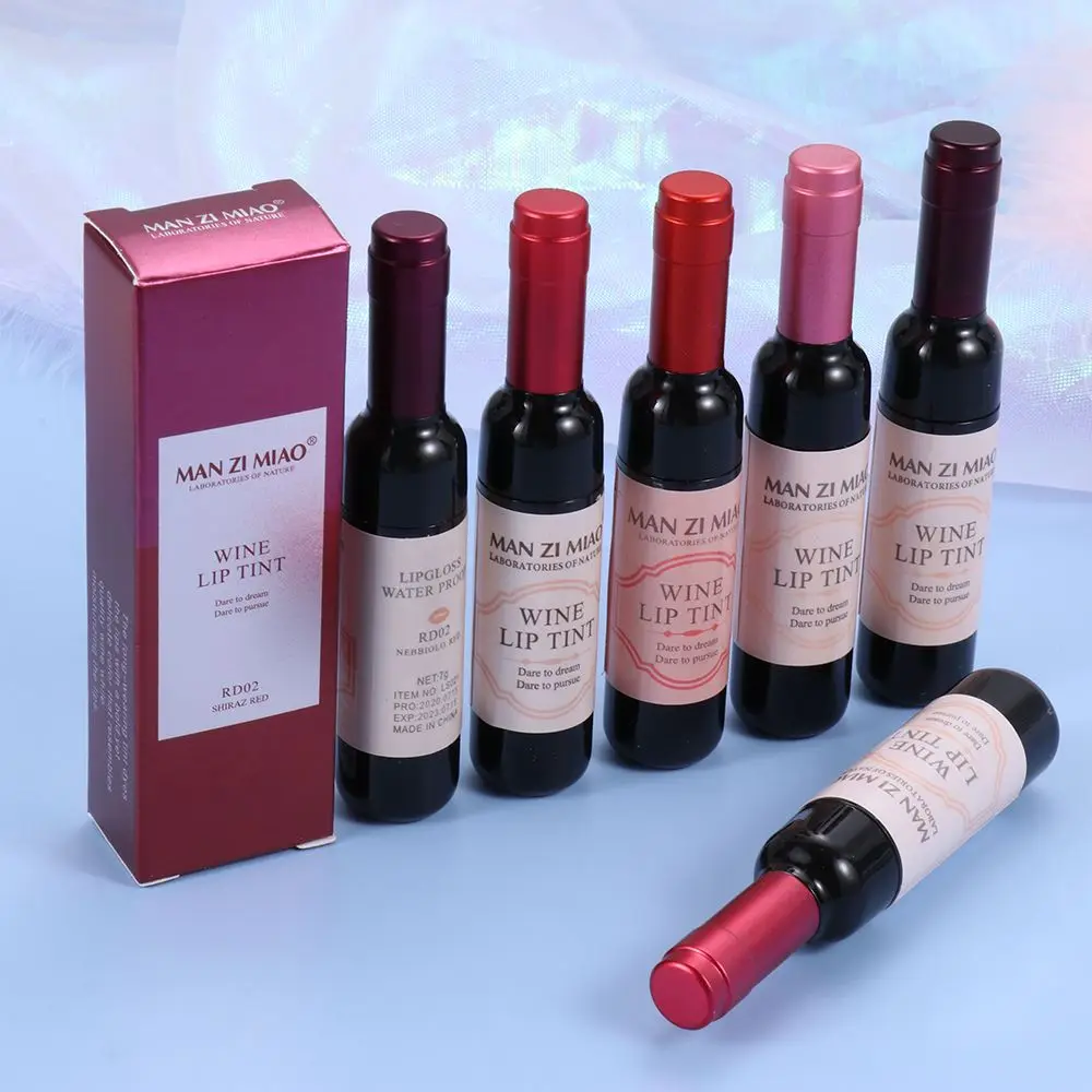 Матовое пятно для губ инструменты макияжа женщин стойкий блеск винный тинт