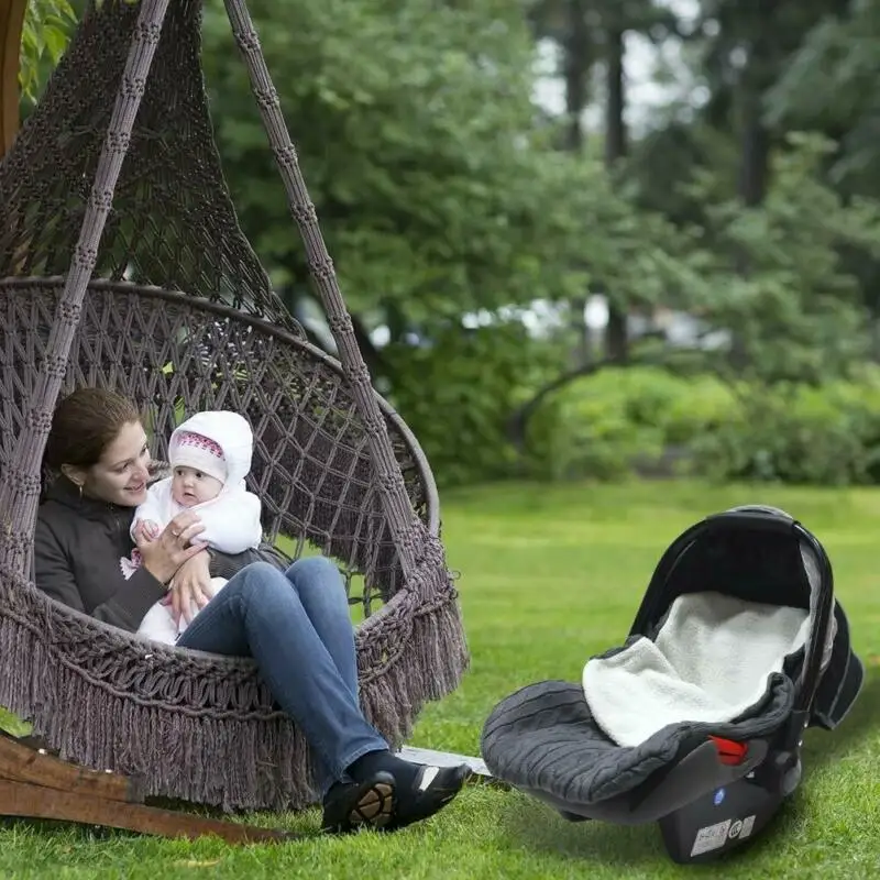 Новое поступление осенне-зимняя теплая вязаная спальная сумка для новорожденных