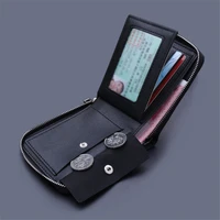 casual mens short wallet canvas short wallets men zipper male coin purse wallet pouch multi functional card holder wallet