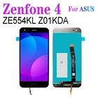 ЖК-дисплей ZE554KL Z01KDA с рамкой для ASUS Zenfone 4, сенсорный экран с дигитайзером, сенсор в сборе, замена 5,5 