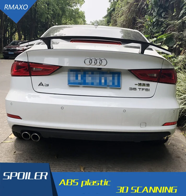 Спойлер для Audi A3 2011 2016 спойлер Автомобильный задний из материала TF и ABS заднее