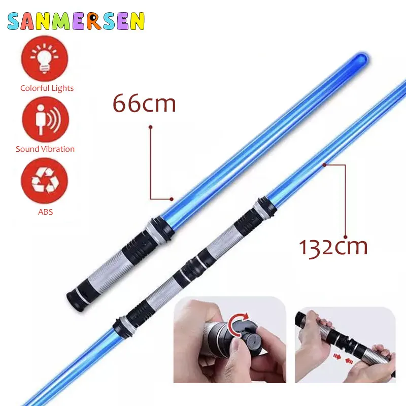 2 шт. светильник saber игрушки для детей световой меч джедаев лазерный звуковой