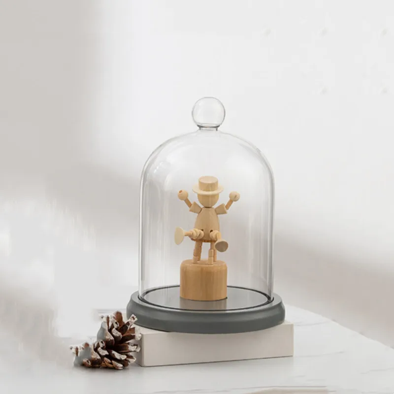 Стеклянная купольная ваза для торта 2 компл./упак. 12*16 см