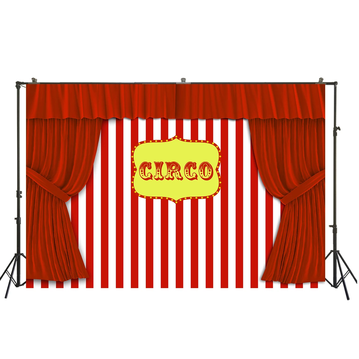Красный занавес цирк палатка карнавал фон для детей 1 й День рождения красный