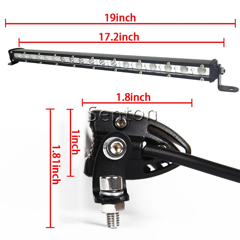 Автомобильный светодиодный светильник бар 12 В LED дальнего света противотуманная