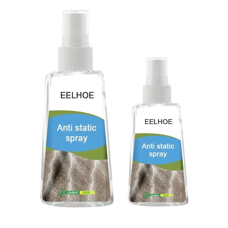 

30/60ml Static Remover Anti Static Sprays For Clothes Household Spray Anti-sticking Chemicals Lasting Anti Antistatic T8B2