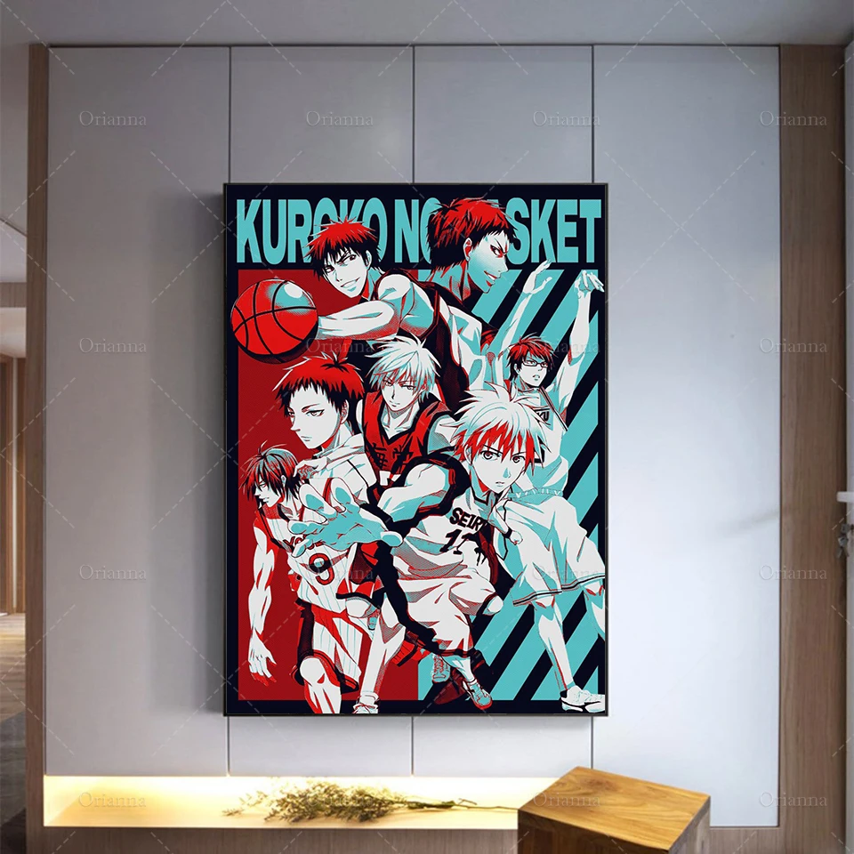 

HD Print Modular Art Canvas Living Room Decoration Wall Painting Anime Poster Kuroko Abstract Art Poster Wall Pictures Decor