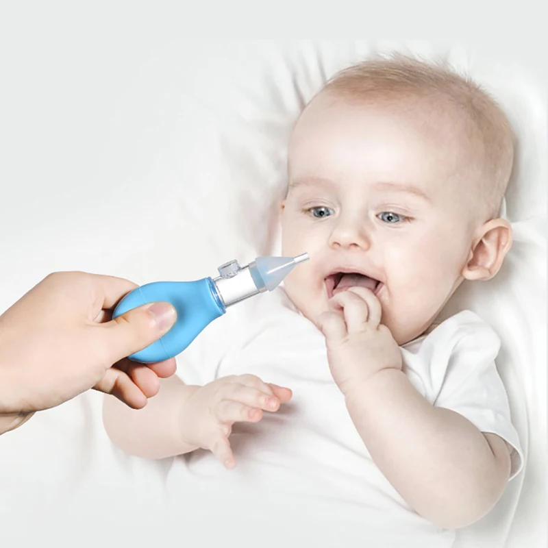 

Neonatal Infant Silicone Nasal Aspirator Pump Type Cold Nasal Mucus Cleaner Antibackflow Baby Nasal Aspirator Safe Vacuum Sucker
