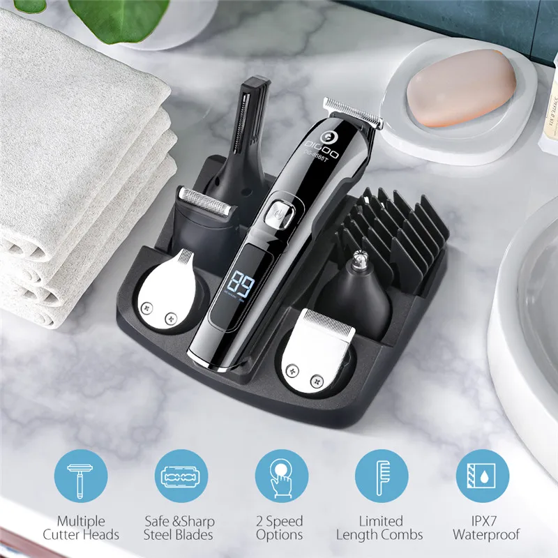 

Машинка для стрижки волос DIGOO 16 в 1 Мужская Беспроводная с зарядкой от USB