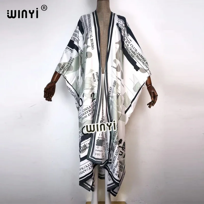 

2021 Bikini Cover-ups Beach wear Wonmen kimono cardigan Middle East America Africa bohemia Printed Swim Suit CoverUpTraf Robe