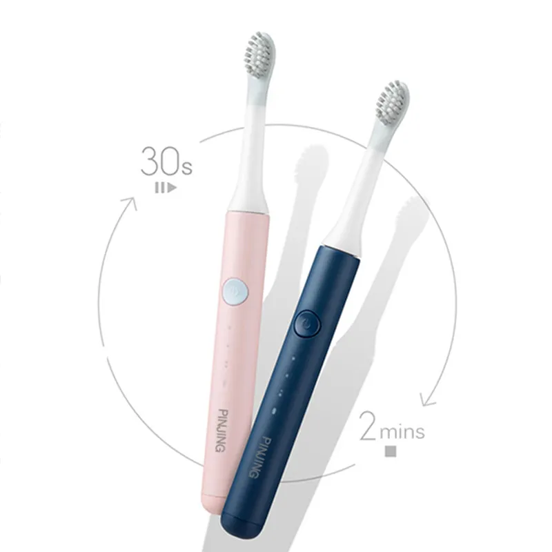 PINJING EX3 перезаряжаемая электрическая звуковая зубная щетка USB перезаряжаемая зубные зубы Глубокая чистка кистей Водонепроницаемая ультра звуковая