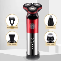 rechargeable hair trimmer for men fading blending electric haircut machine taper lever cordless professional hair clipper lcd