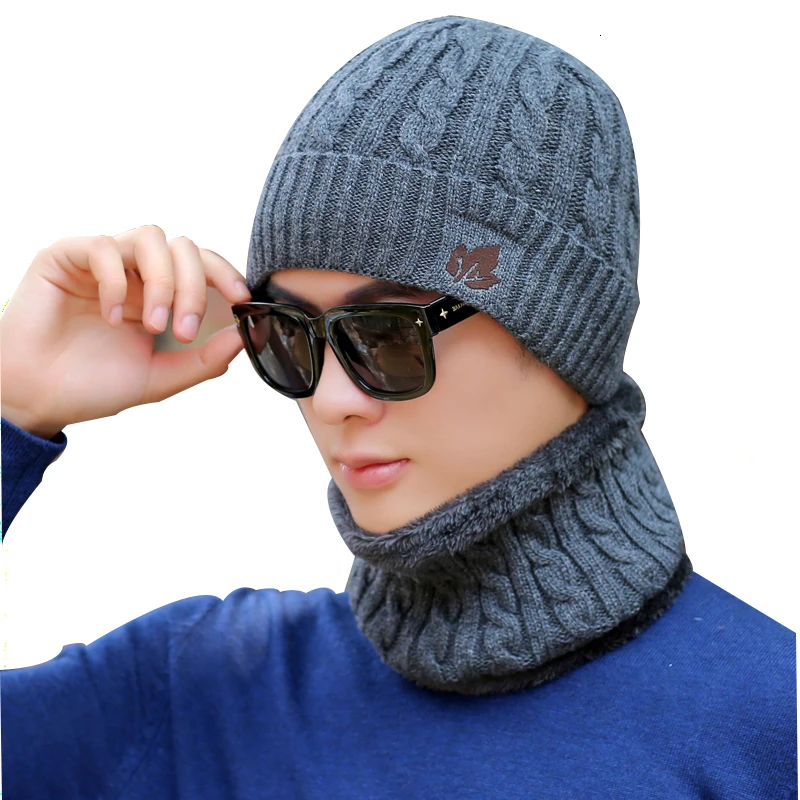 Популярные зимние шапки Скалли зимняя шапка бини для мужчин женский шерстяной