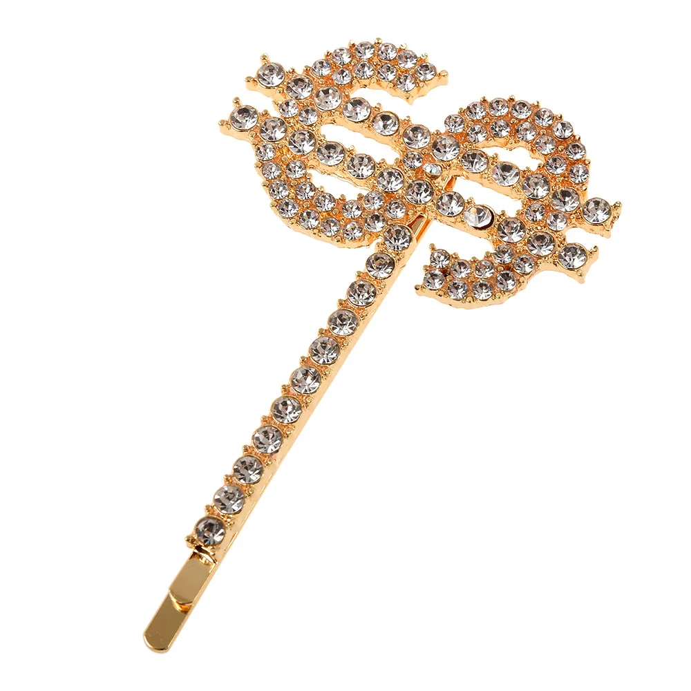 

1Pc Shining Letter Hairpins Crystal Shiny Rhinestones Letters Hair Clips Women Styling Tool Hairgrip Diamond Hair Accessories