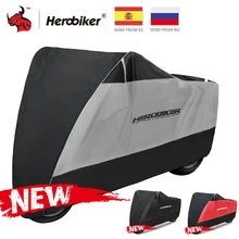 HEROBIKER Motorcycle Cover Waterproof Outdoor Indoor Scooter Cruisers Street Sport Bike Cover UV Protection Motorbike Rain Cover