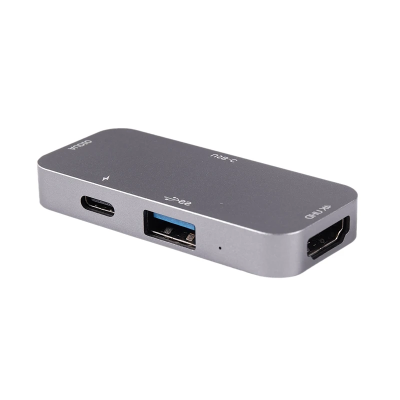 Тип C концентратор подходит для Apple адаптер зарядки PD USB компонентов HDMI 4 в 1 док