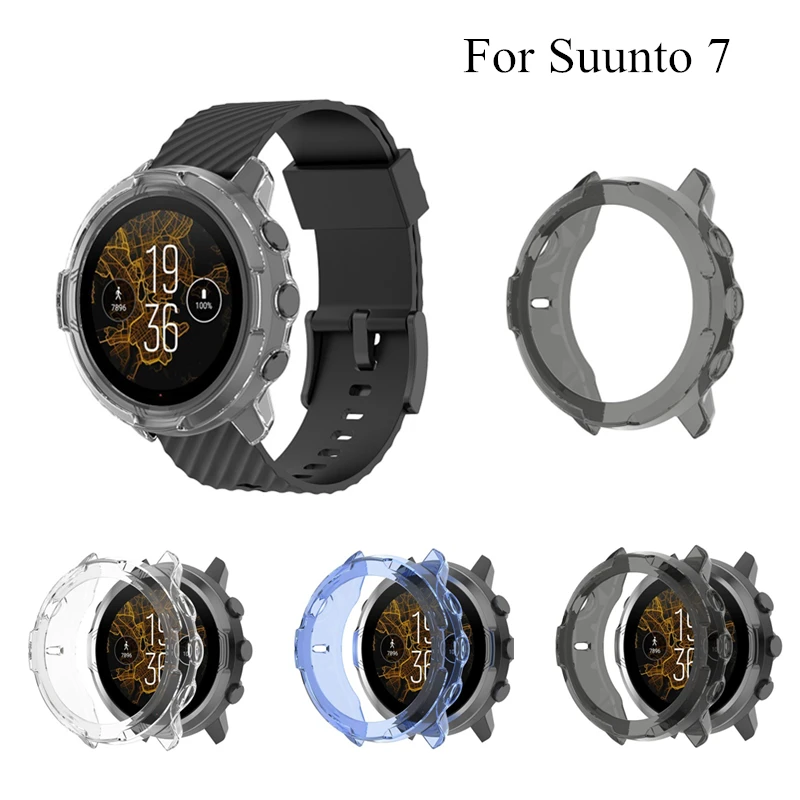 

Мягкий прозрачный защитный чехол для часов Suunto 7, ультратонкий прозрачный защитный чехол из ТПУ для часов Suunto 7