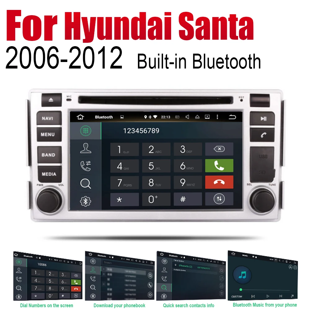 ZaiXi автомобильный dvd плеер gps навигация для hyundai Santa Fe 2006 ~ 2012 автомобильное