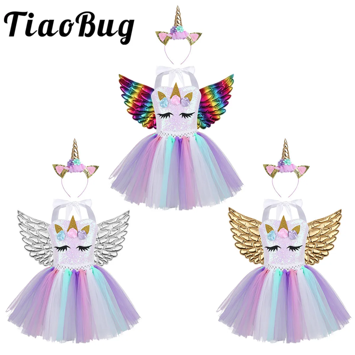 

Тюлевое платье-пачка для девочек, с цветочным принтом, для дня рождения, Хэллоуина, 2020