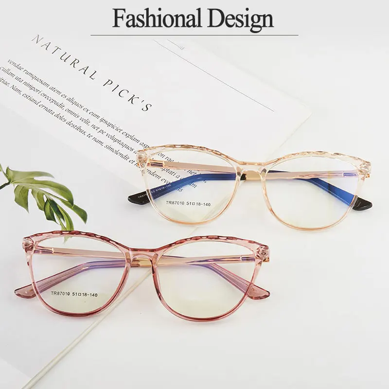 

7010 New Arrival Plastic Glasses Frame For Women Full Rim Anti-Blue Ray Optical Eyewear Hot Selling