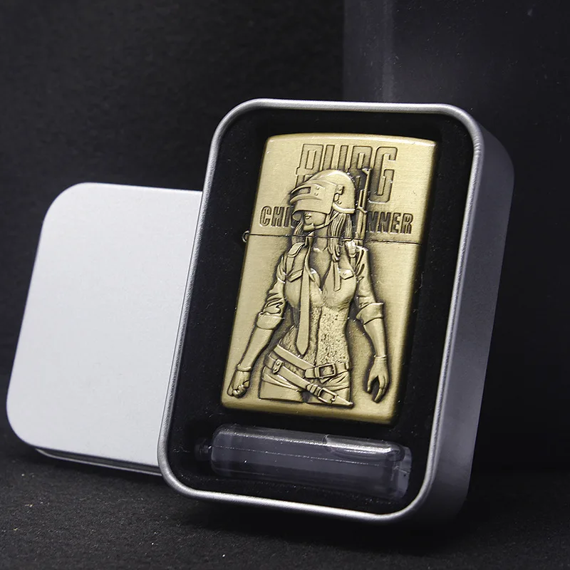 Новинка товары в китайском стиле бронзовая рельефная керосиновая зажигалка