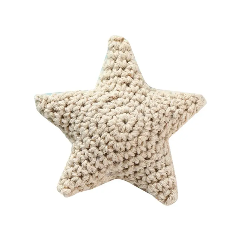 

Handmade Crochet Cotton Star DIY Baby Pacifier Chain Accessories Infant Newborns Teether Toy Gift